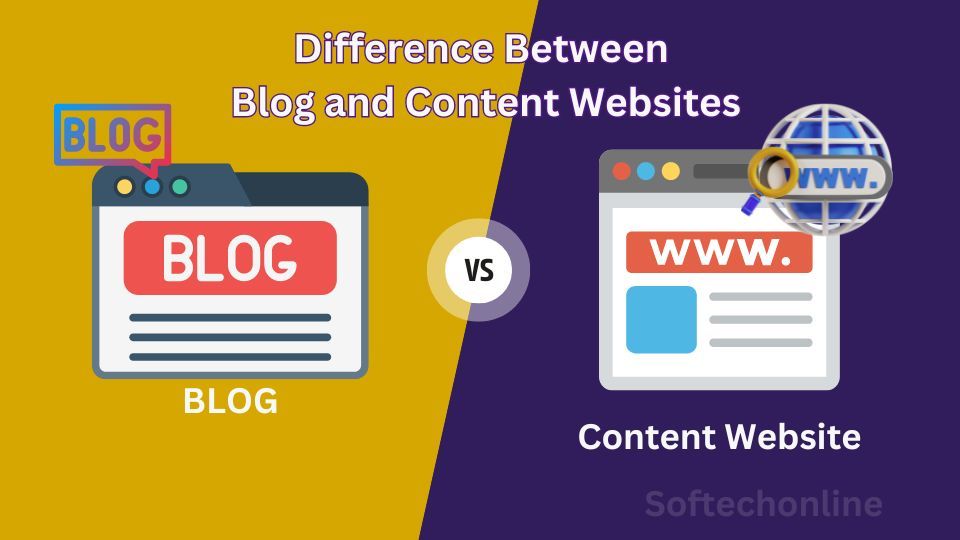 Difference Between Blog and Content Websites